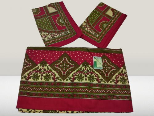 BEDSHEET JAIPUR PRINTED 90X108 2 PILLOW COVER